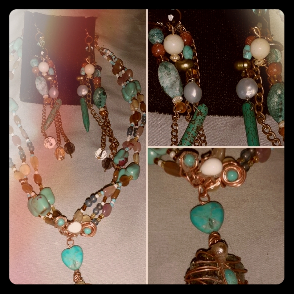 Handmade By Me Necklace and earring set